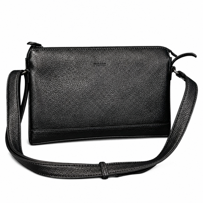 Like New | Classic Black Leather PICARD Crossbody