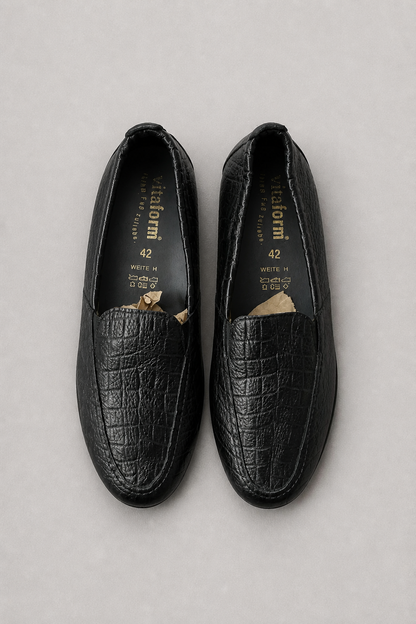 Like New | Vitaform Leather Slip-On Loafers Size 42 EU