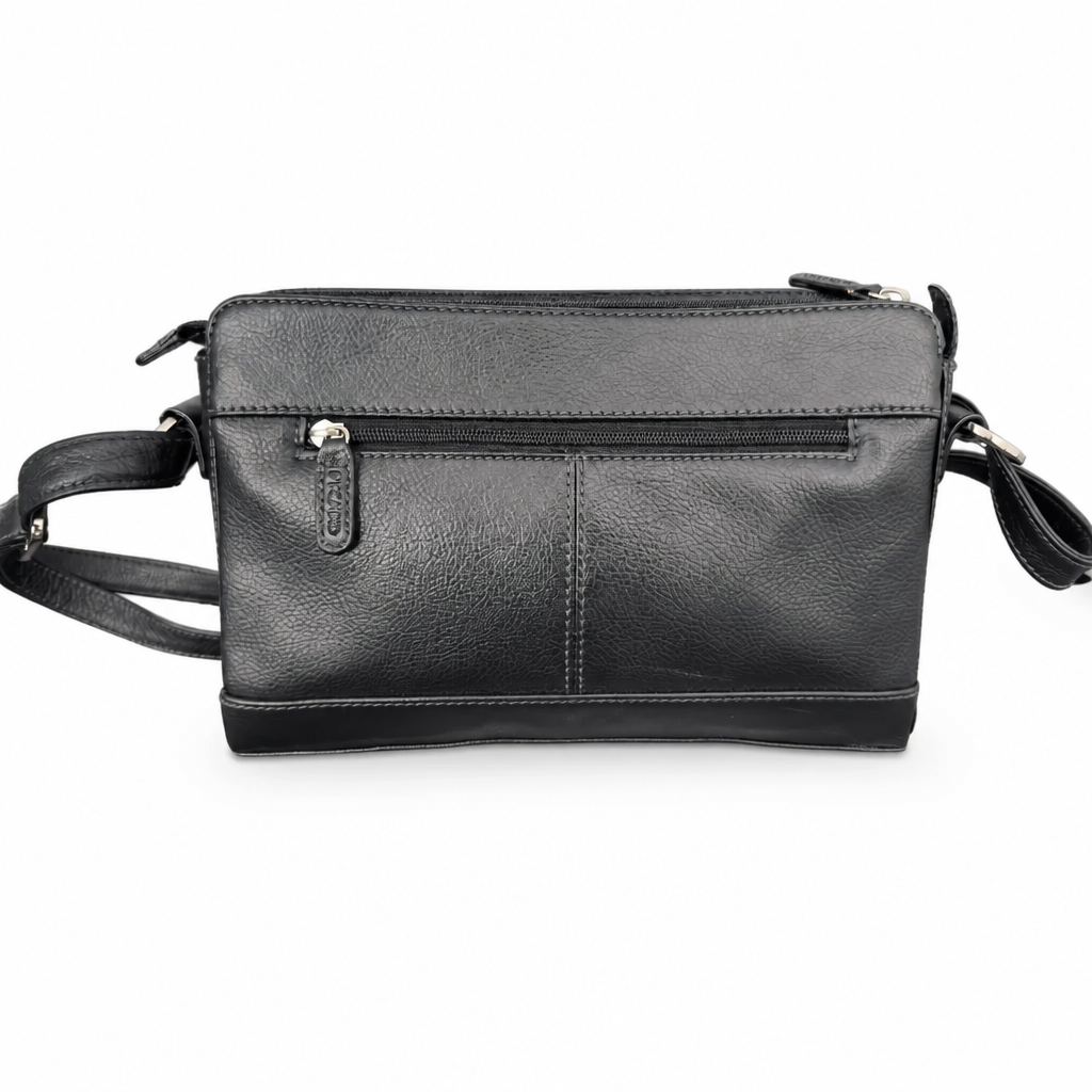 Like New | Classic Black Leather PICARD Crossbody