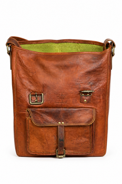 The Human Era Vintage Backpack Leather Handcrafted