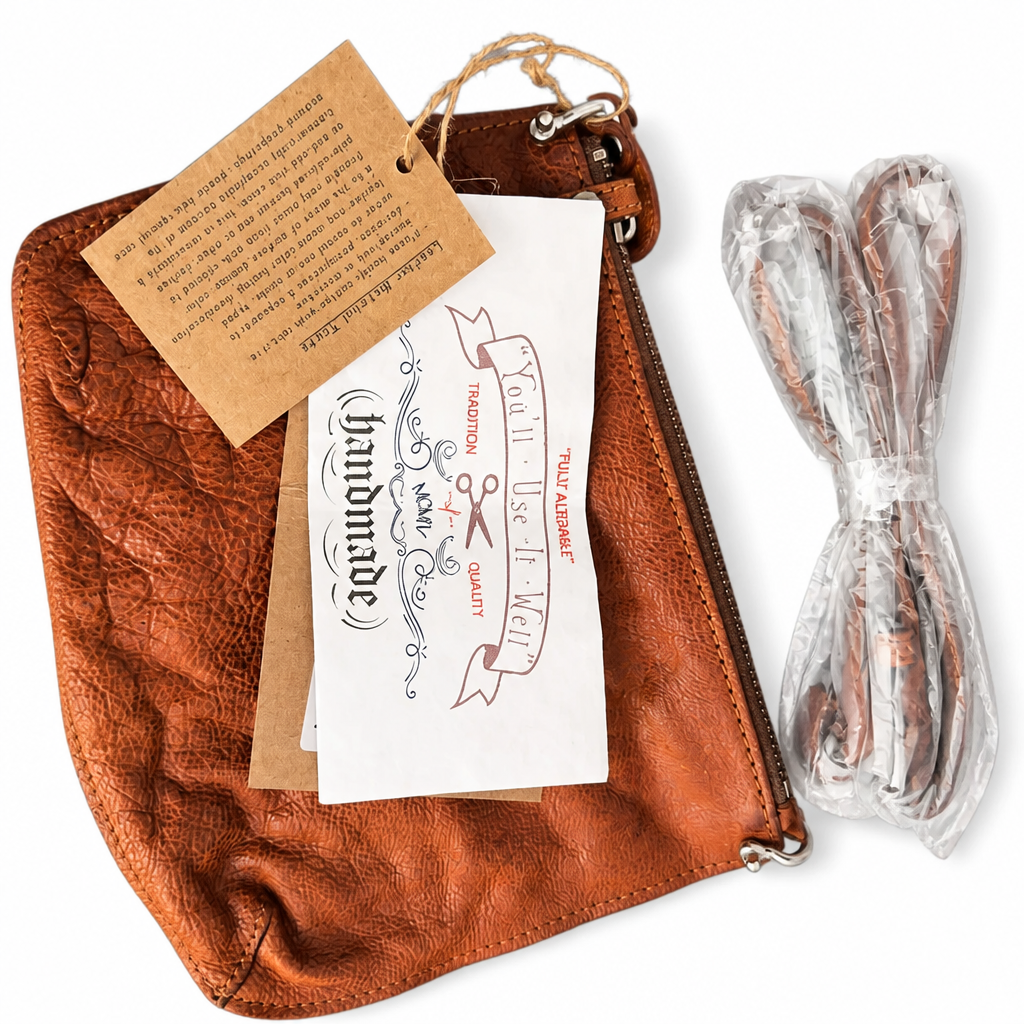 New | Cowboy Retro Style Handmade Leather Crossbody Bag
