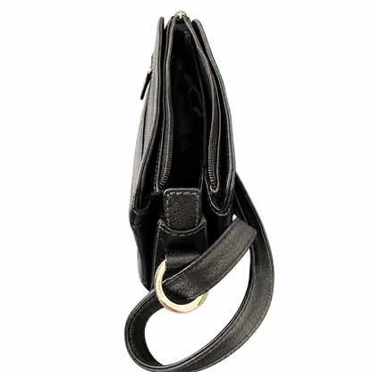 Like New | Classic Black Leather PICARD Crossbody