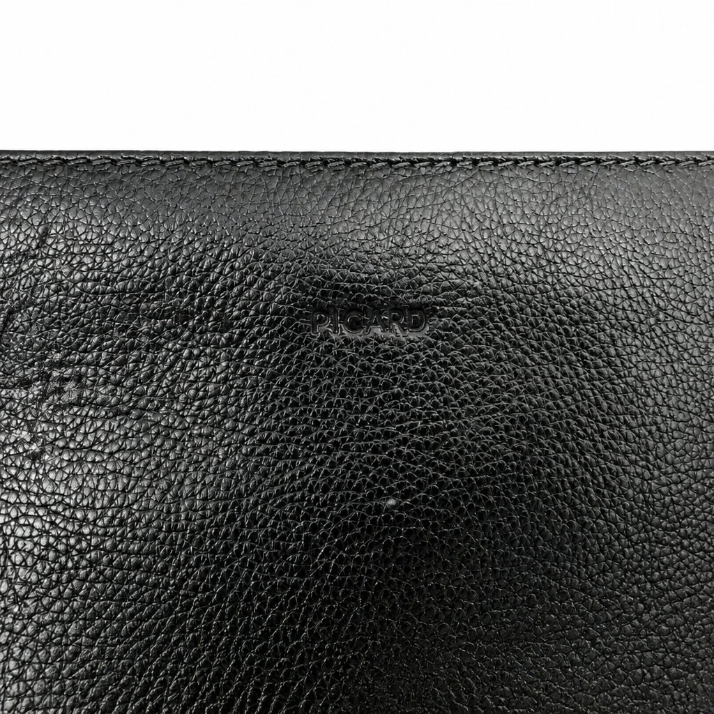 Like New | Classic Black Leather PICARD Crossbody