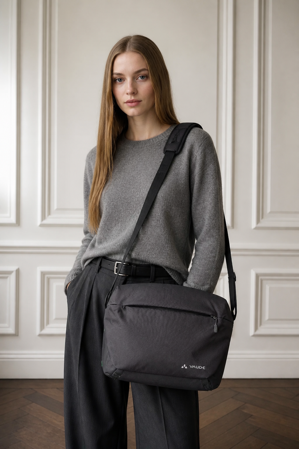 VAUDE Urban Messenger Bag in Black – Sustainable