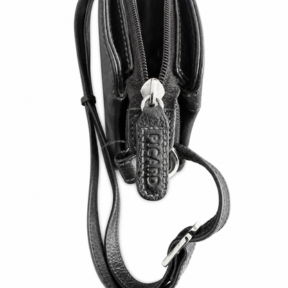Like New | Classic Black Leather PICARD Crossbody